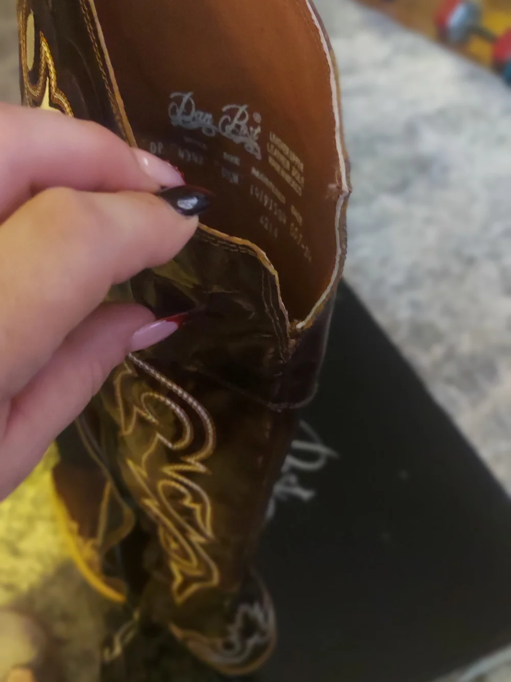 Tall Brown Embroidered Women's Western Boots